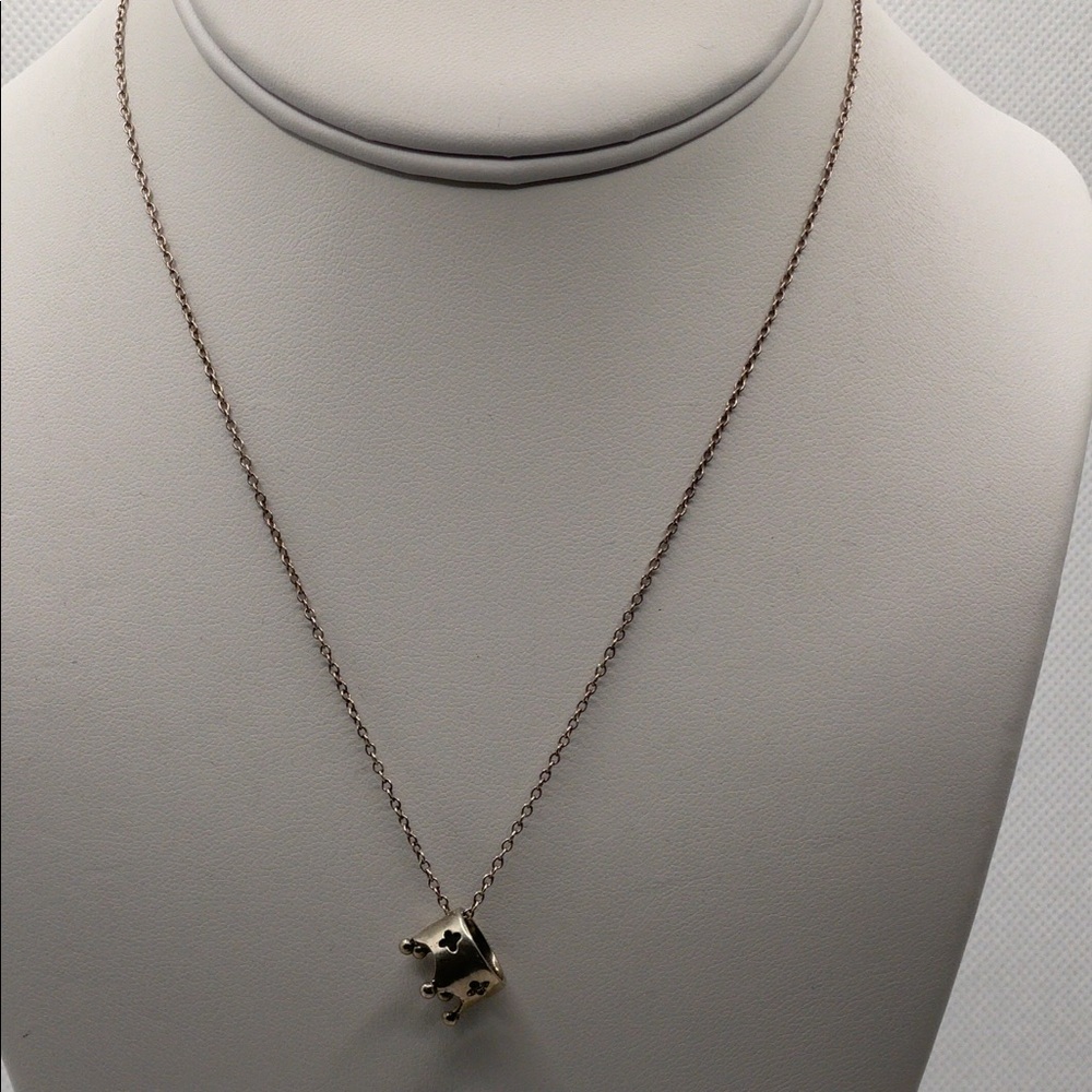 James Avery Sterling Silver 925 Crown Charm Necklace